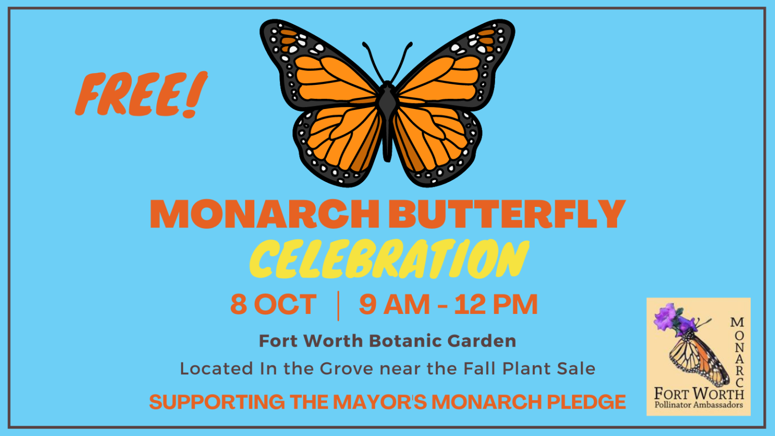 Fort Worth Monarch Celebration | Save Tarrant Water